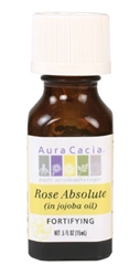 Aura Cacia - Rose Absolute (in jojoba oil) 0.5 fl. oz.