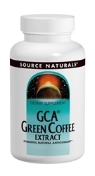Source Naturals Green Coffee Extract, GCA 500mg 60tabs