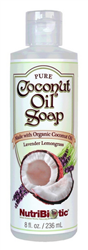 NutriBiotic - Pure Coconut Oil Soap, Lavender Lemongrass 8 fl. oz.