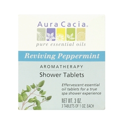 Aura Cacia Aromatherapy Shower Tablets - Reviving Peppermint