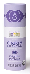 Aura Cacia - Organic Insightful Third Eye Chakra Balancing Roll On 0.31 fl. oz.