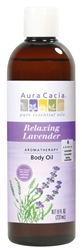 Aura Cacia Relaxing Lavender, Aromatherapy Body Oil, 8 oz. bottle
