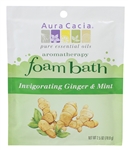 Aura Cacia Invigorating Ginger & Mint Foam Bath 2.5 oz.
