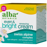Alba Botanica's Even & Bright Renewing Cream 2oz
