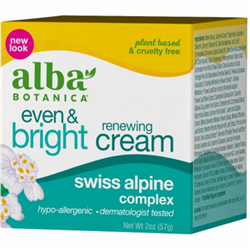 Alba Botanica's Even & Bright Renewing Cream 2oz