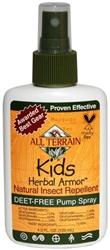 All Terrain - Kids Herbal Armor DEET-Free Natural Insect Repellent, Pump Spray 4 oz.