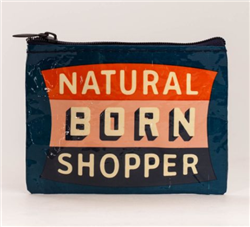 Natural Born Shopper Coin Purse by Blue Q