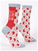Blue Q - I Love An Easy Challenge Crew Socks (Women)
