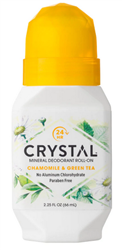Crystal - Mineral Deodorant Roll-On Chamomile & Green Tea