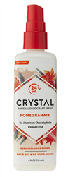 Crystal Essence Mineral Deodorant Body Spray 4 fl oz - Pomegranate