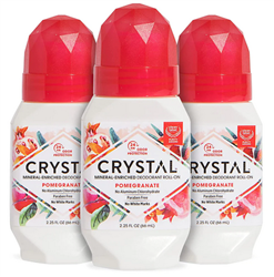 Crystal - Mineral Deodorant Roll-On Pomegranate