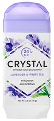 Invisible Solid Deodorant - Lavender & White Tea by Crystal Essence
