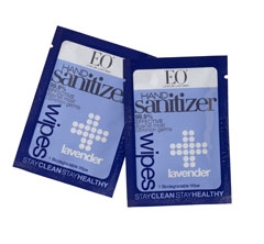EO Hand Sanitizer Wipes - Lavender Singles