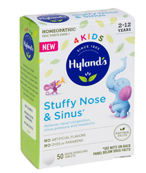 Hylands - 4 KIDS - Stuffy Nose & Sinus - 50tabs