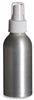 4 oz (120 ml) Aluminum Bottle with White Atomizer