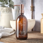 Printed Glass Bottle with Bronzed Pump 16oz - Milly & Sissy
