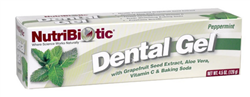 NutriBiotic - Dental Gel, Peppermint 4.5 oz