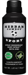 Herban Cowboy - Max. Protection Dry Spray Deodorant - SPORT