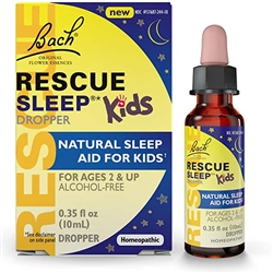 Rescue Sleep Kids drops homeopathic sleep aid for children ages 2+ natural, melatonin-free