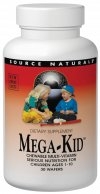 Source Naturals MEGA-Kid Chewable Multi-Vitamin 120 wafers