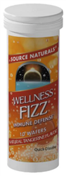 Source Naturals Wellness FizzÂ® 10 wafers Tangerine Flavor