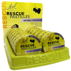 Rescue Pastilles Counter Display - Black Currant 12/ 50g