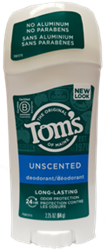 Tom's of Maine- Long Lasting Deodorant  Unscented 2.25oz