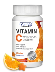 YumVs - Vitamin C + Echinacea & Rosehip Orange Flavor